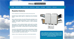 Desktop Screenshot of climaseinstalaciones.com.mx